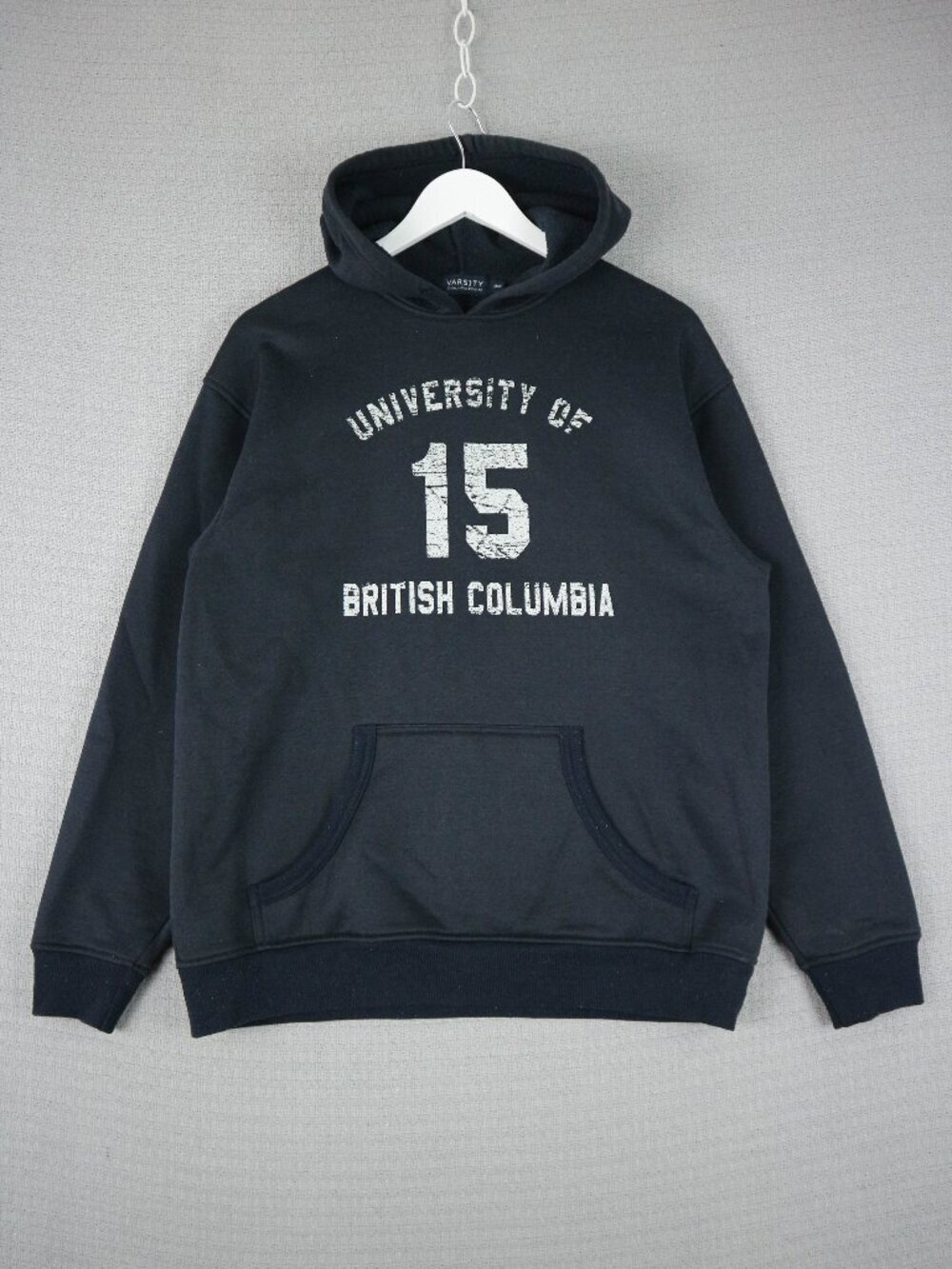 University of British Columbia Vintage Spellout Cotton Hoodie Medium